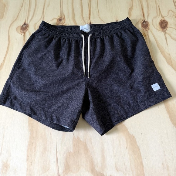 Other - Allfenix Mens Trunks Swim Shorts Black Abstract Print with Pocket L